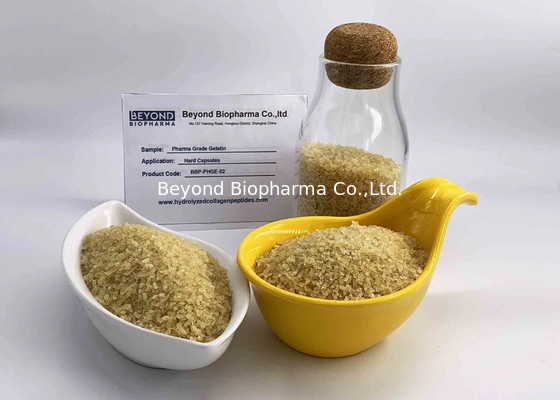 Pharma Grade Edible Gelatin Powder For Produce Soft Gel GMP Certificate
